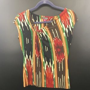 ⭐️HP⭐️ VINCE CAMUTO Vibrant Cap Sleeve Blouse